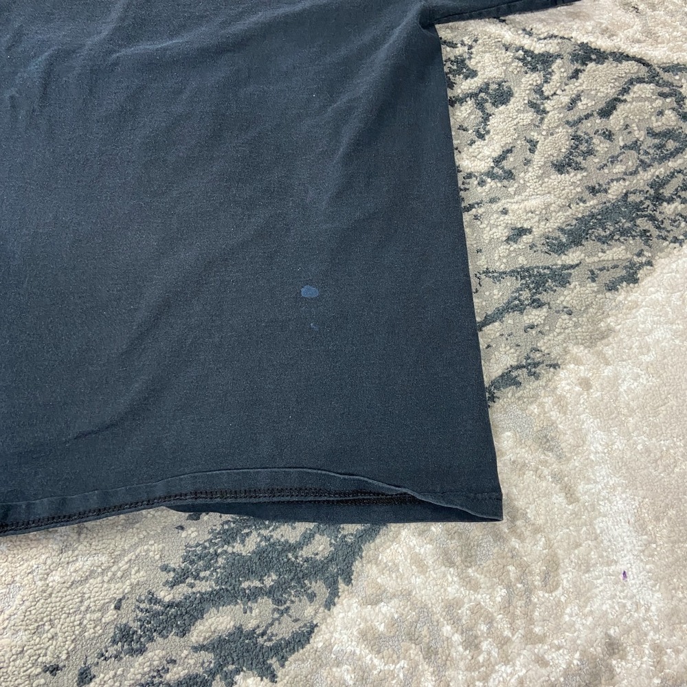 Vintage Y2K One Cent Biblical Jesus Tee T Shirt Sz L Black Spellout Short Sleeve - Picture 5 of 9